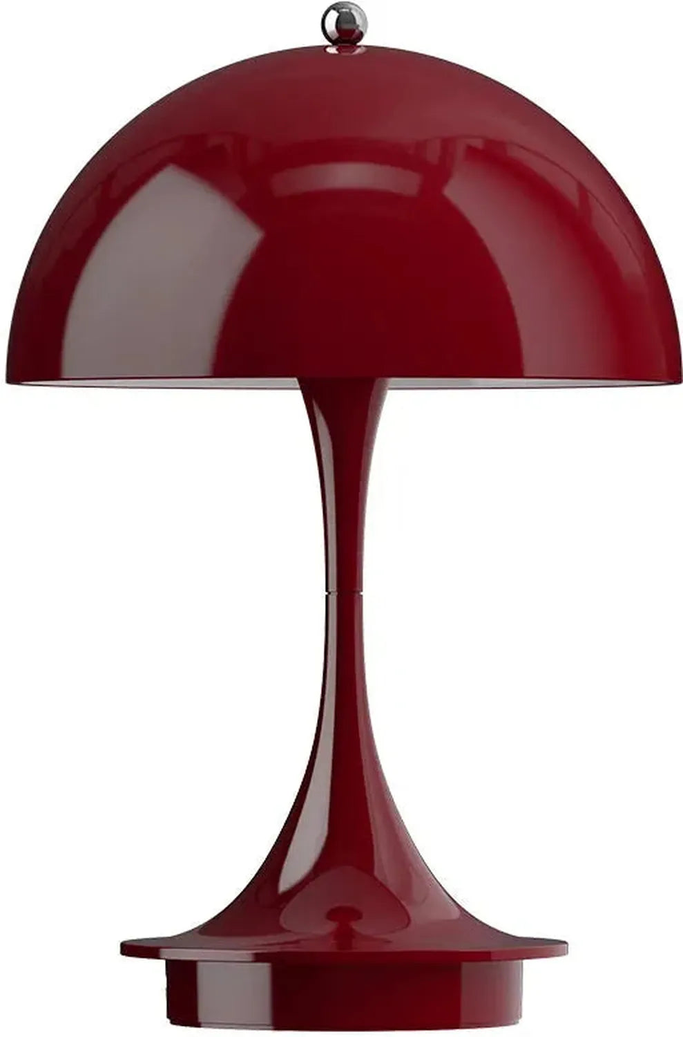 Louis Poulsen Panthella 160 Draagbare Tafellamp V3, Ondoorzichtig Bourgondisch