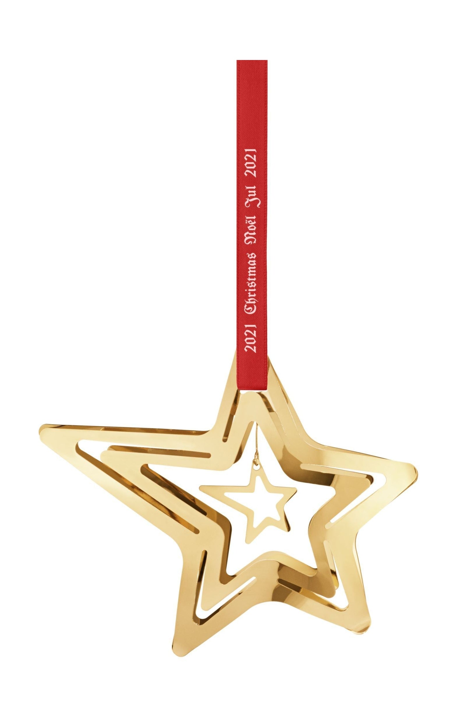 Georg Jensen Christmas Mobile Shooting Star, Gold Cepated