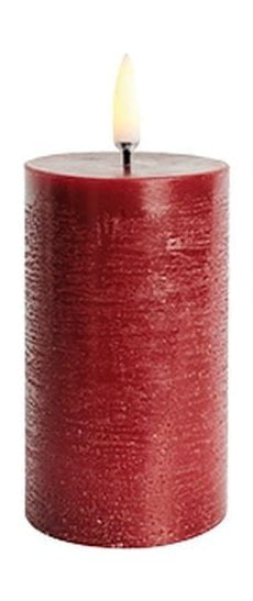 Uyuni Lighting Led Pillar Candle 3 D Flame øx H 5,8x10,1 Cm, Carmine Red