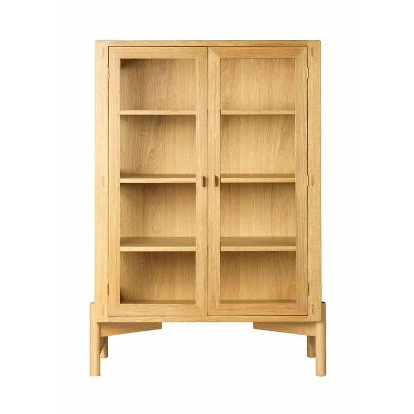 FDB Møbler A90 Boderne Display Cabinet Oak Natural, H: 127 cm