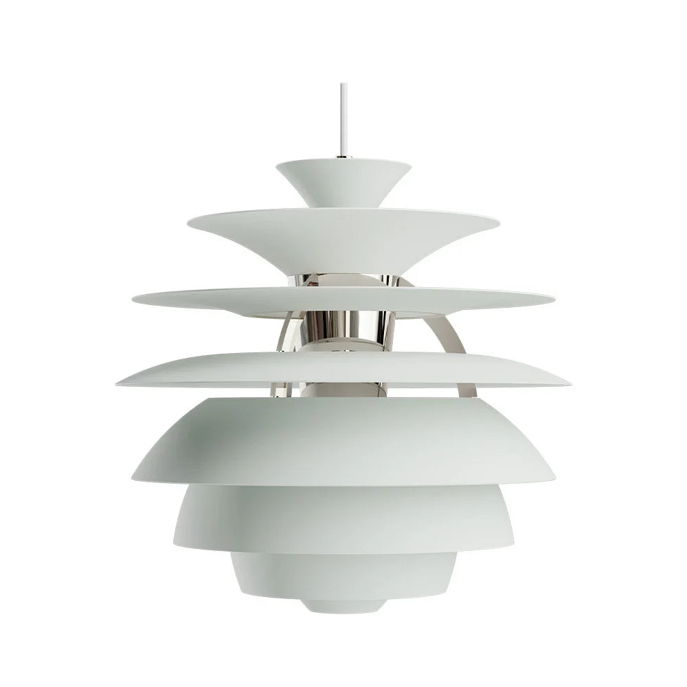 Louis Poulsen Ph Snowball Pendant, Prašně zelená/Vysoký lesk chromovaný 