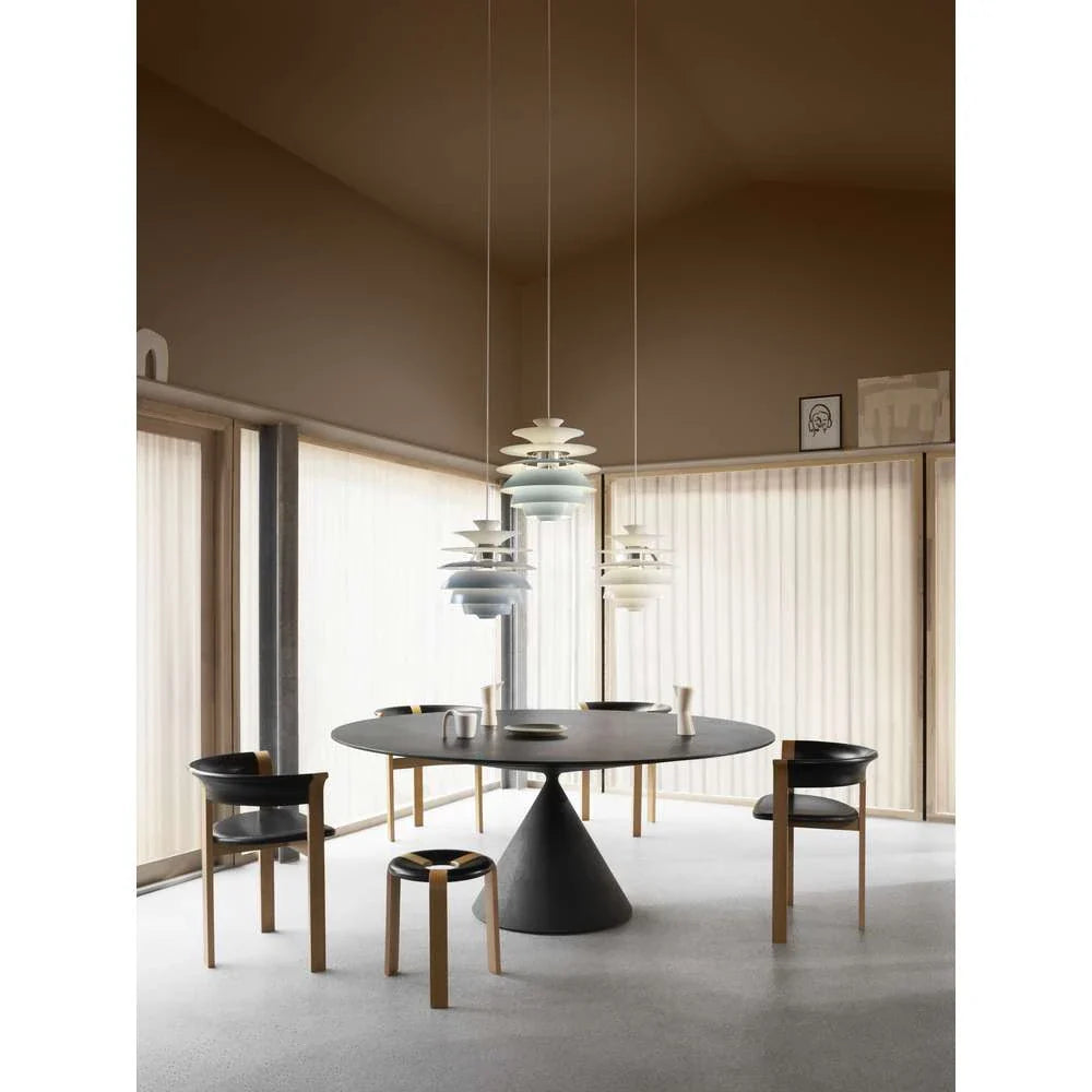 Louis Poulsen Ph Snowball Pendant, Prašně zelená/Vysoký lesk chromovaný 