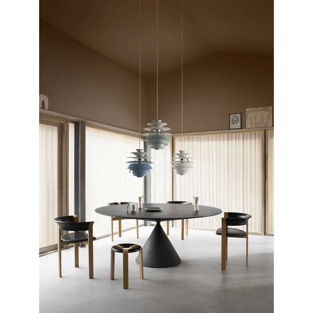 Louis Poulsen Ph Snowball Pendant, Prašně zelená/Vysoký lesk chromovaný 