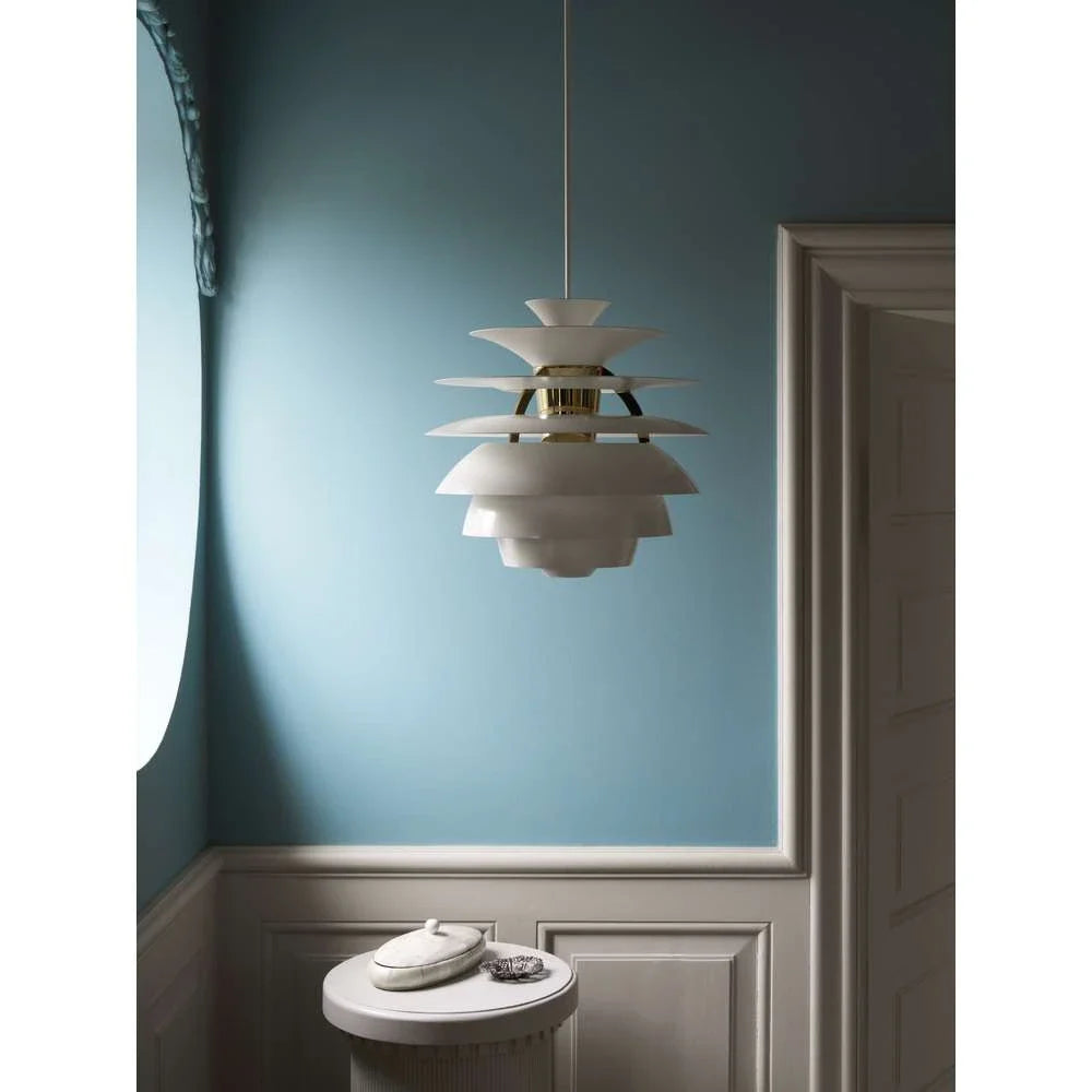 Louis Poulsen Ph Snowball Pendant, měkká bílá/vysoký lesk chromovaný 