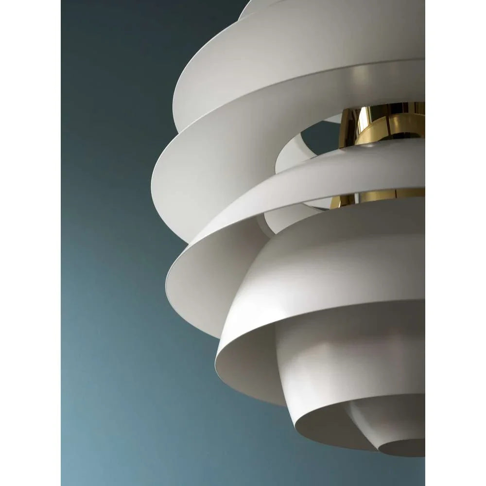Louis Poulsen Ph Snowball Pendant, měkká bílá/vysoký lesk chromovaný 