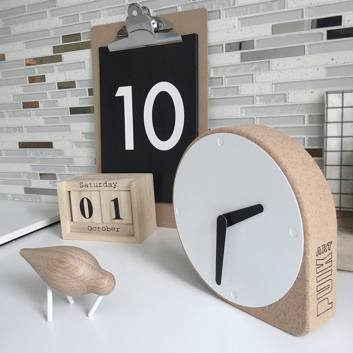 PUIK CORK TABLE CLOCK, příroda