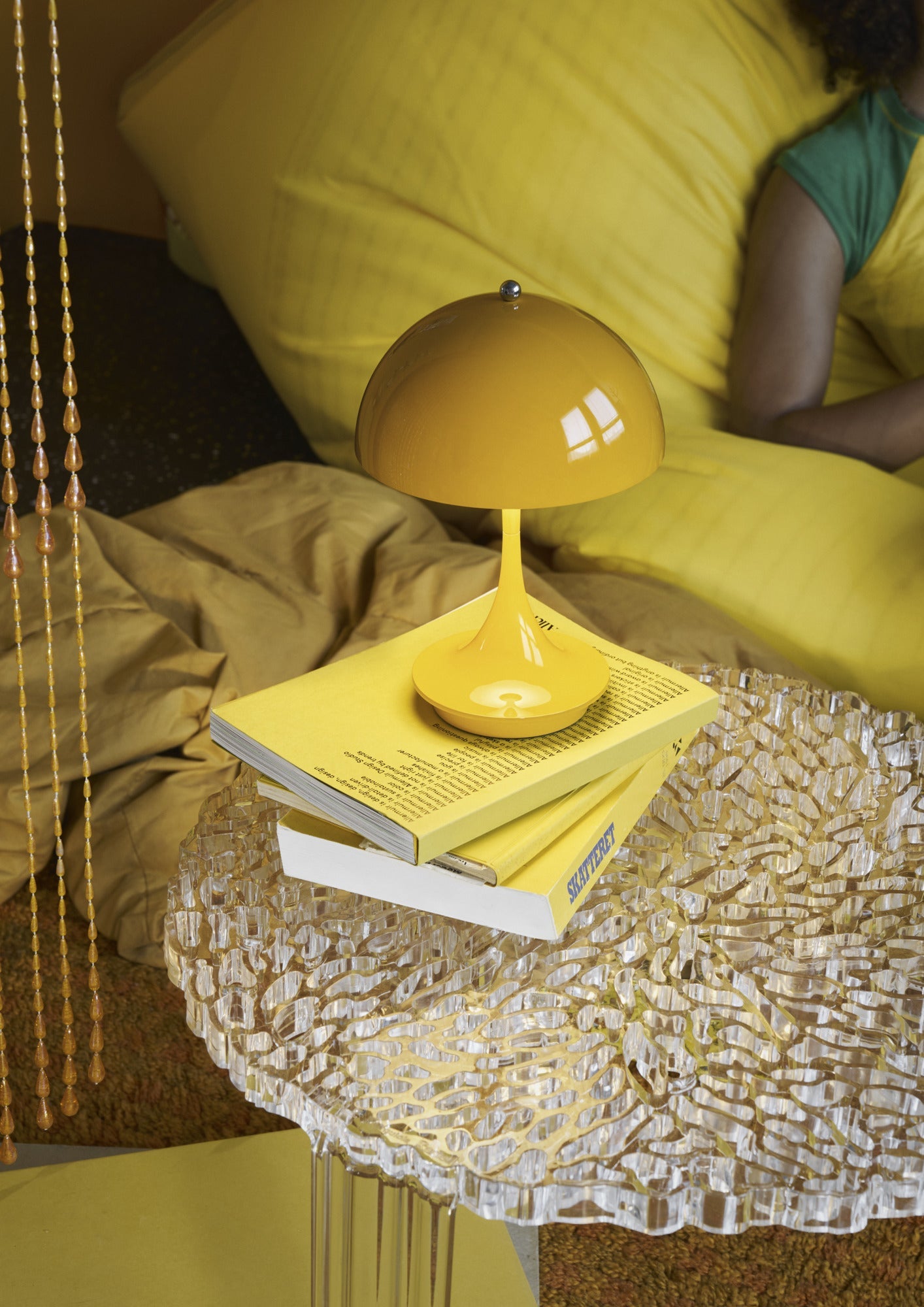 Louis Poulsen Panthella 160 Portable Table Lamp V3, Opaque Yellow