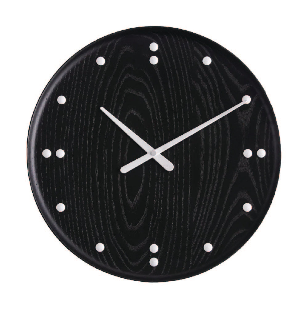 Architectmade Finn Juhl Wall Clock Black Ash, Ø35 cm