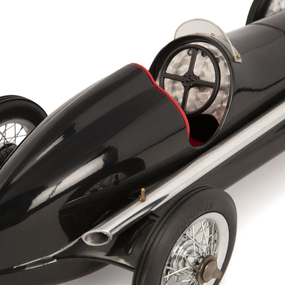 Authentic Models Silver Arrow Racing Car Model Black, Red Seat