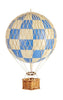 Authentic Models Travels Light Balloon Model, Check Blue, ø 18 Cm