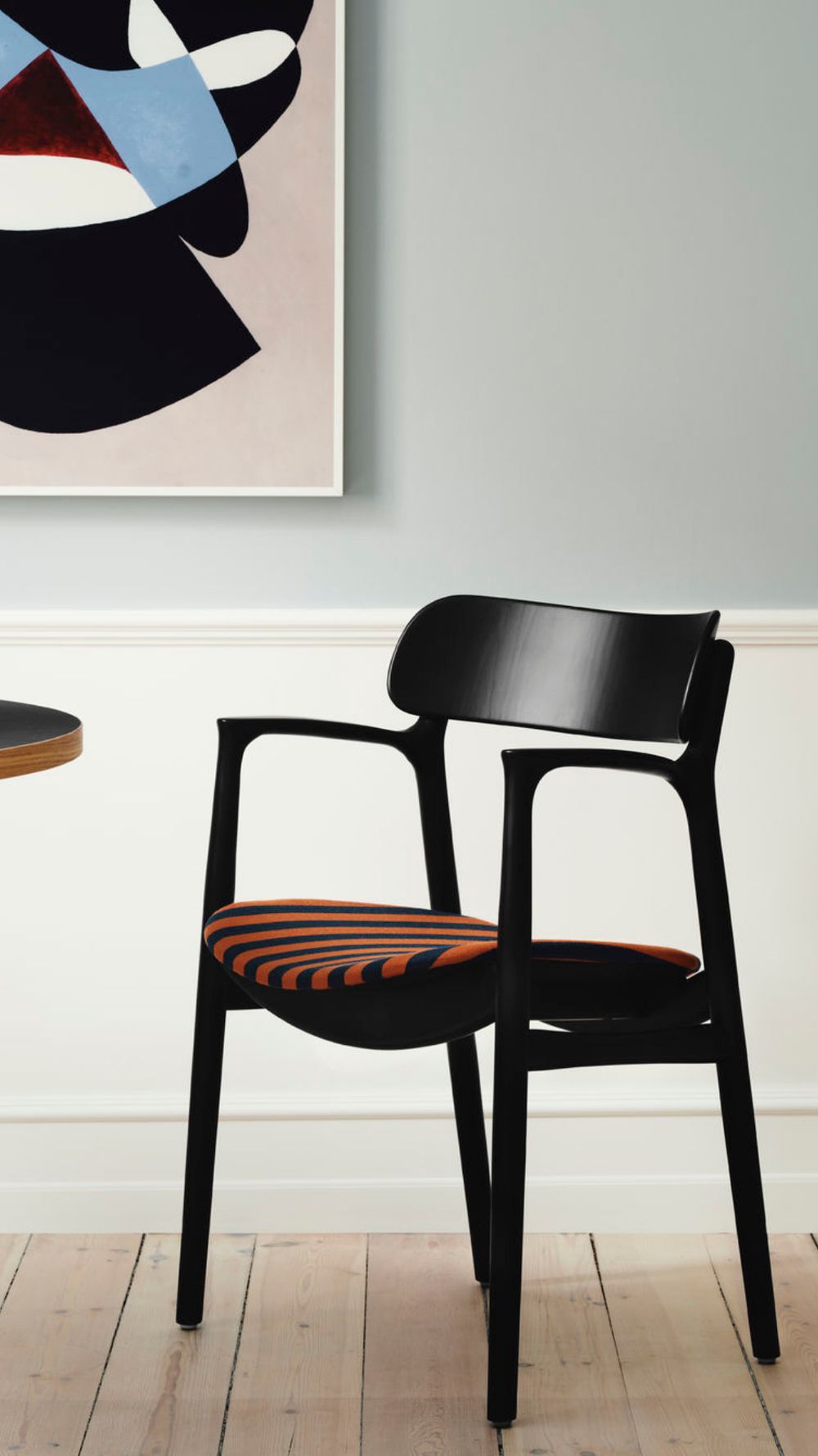 Bent Hansen Asger Chair Polsters Seat, Oiled Oak/Vils Fabric (22 140/112)