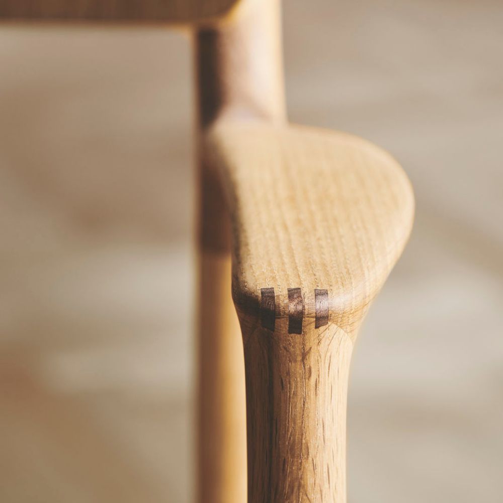 Bent Hansen Asger Chair Polsters Seat, Oiled Oak/Vils Fabric (22 140/112)