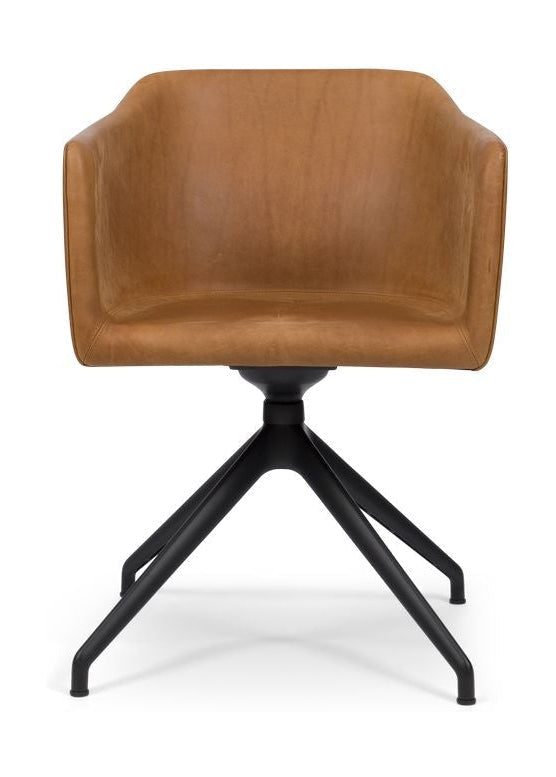 Bent Hansen Since Chair, Black Turning Frame/Brandy Davos Leather