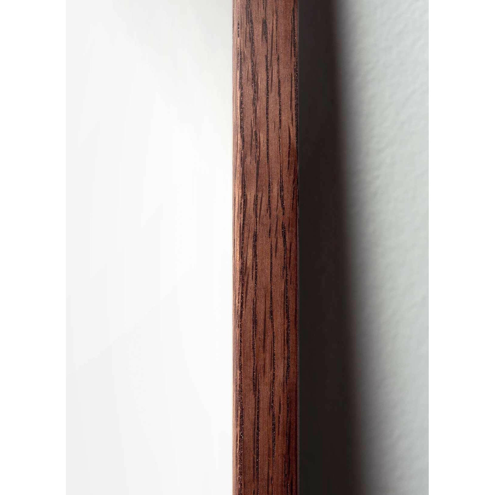 brainchild Ægkrydsformatplakat, ramme lavet af mørkt træ A5, brun