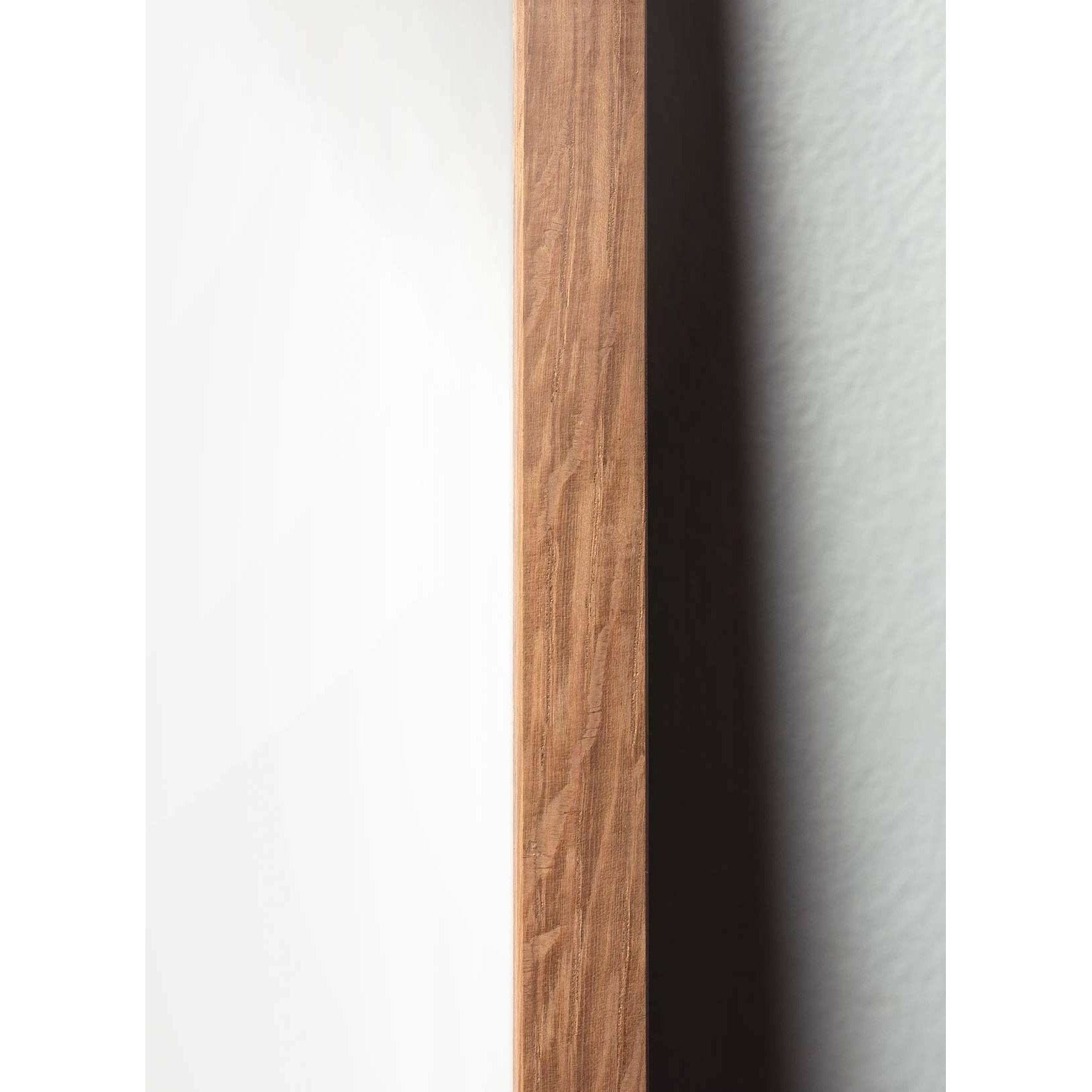 brainchild Ægkrydsformatplakat, ramme lavet af let træ 70 x100 cm, sort