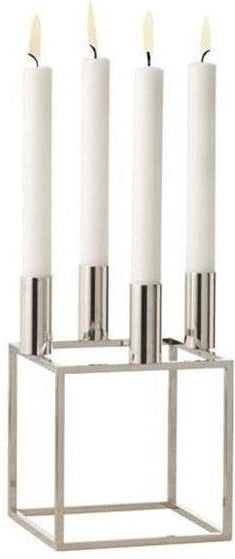 Audo Copenhagen Kubus 4 Candle Holder, Nickel