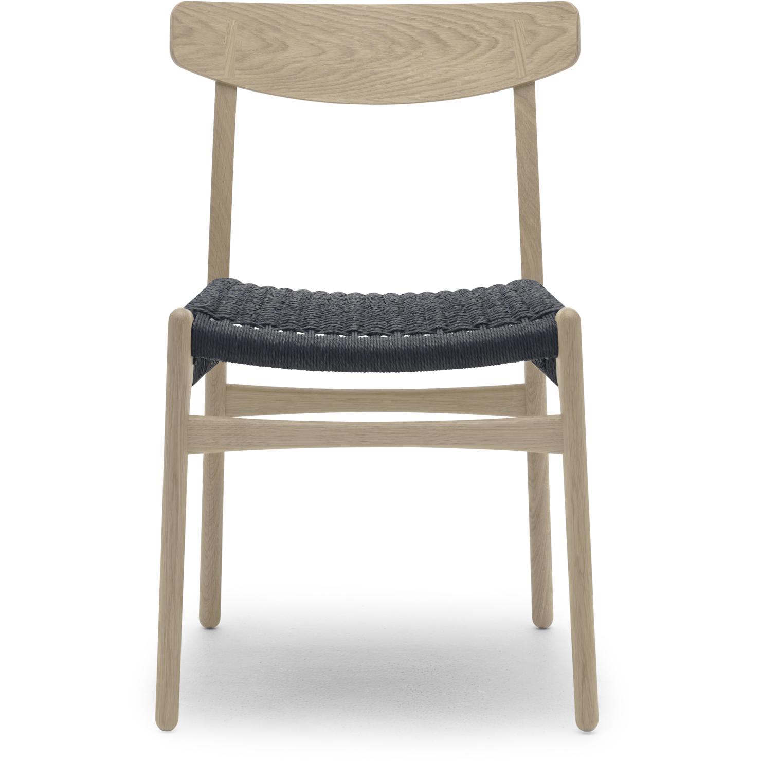 Carl Hansen Ch23 Chair, Oak Soap/Black Paper Cord