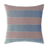 Christina Lundsteen Stripe Velvet Pillow, Old Rose/Blue Dust