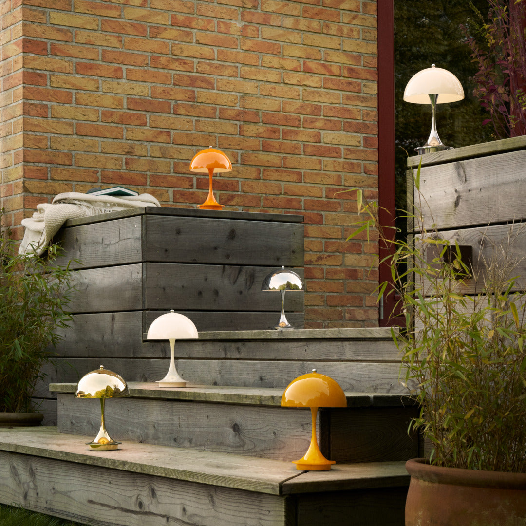 Louis Poulsen Panthella 160 Portable Table Lamp V3, Opal Beige