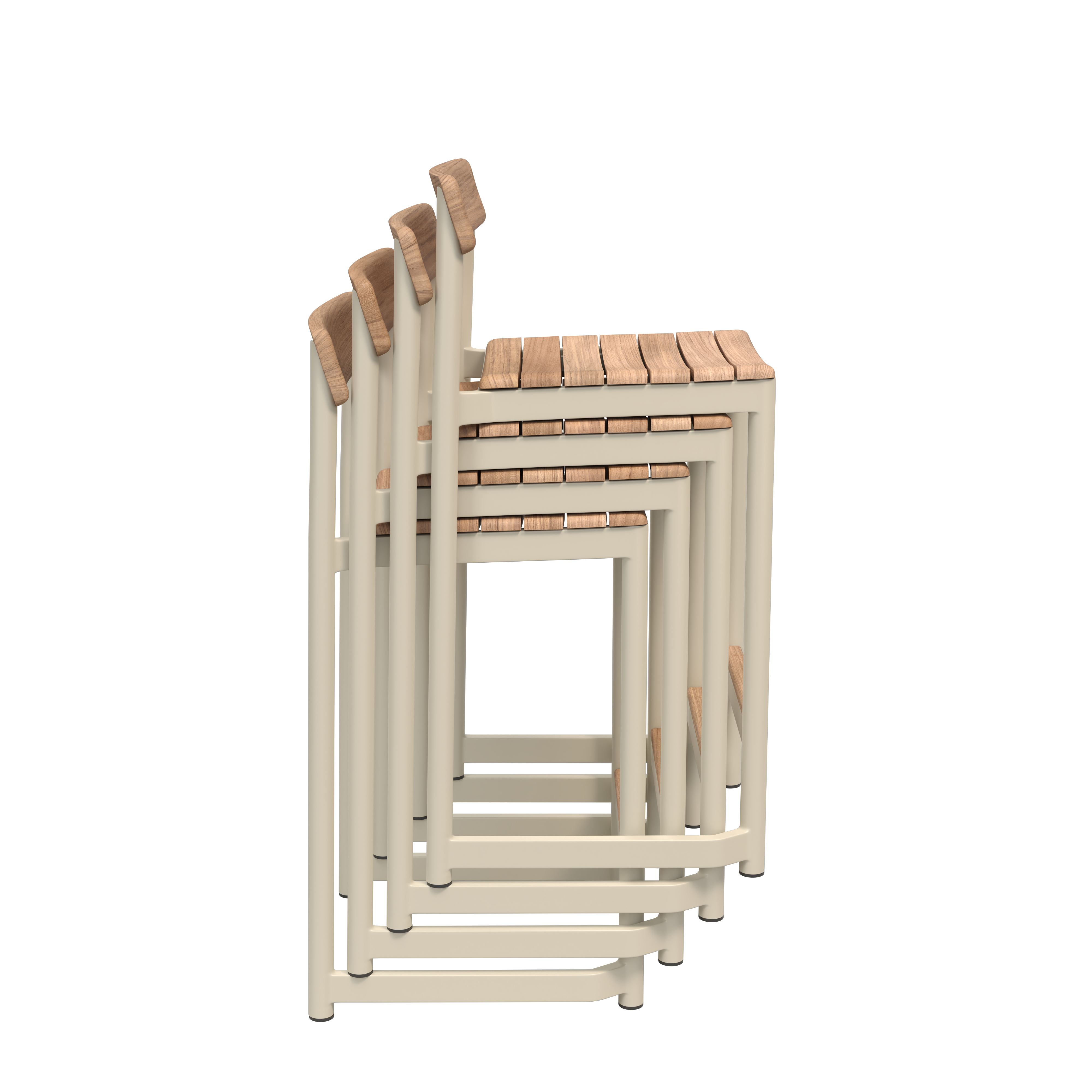 Fritz Hansen Pelagus Counter Stool, světle slonová kost 