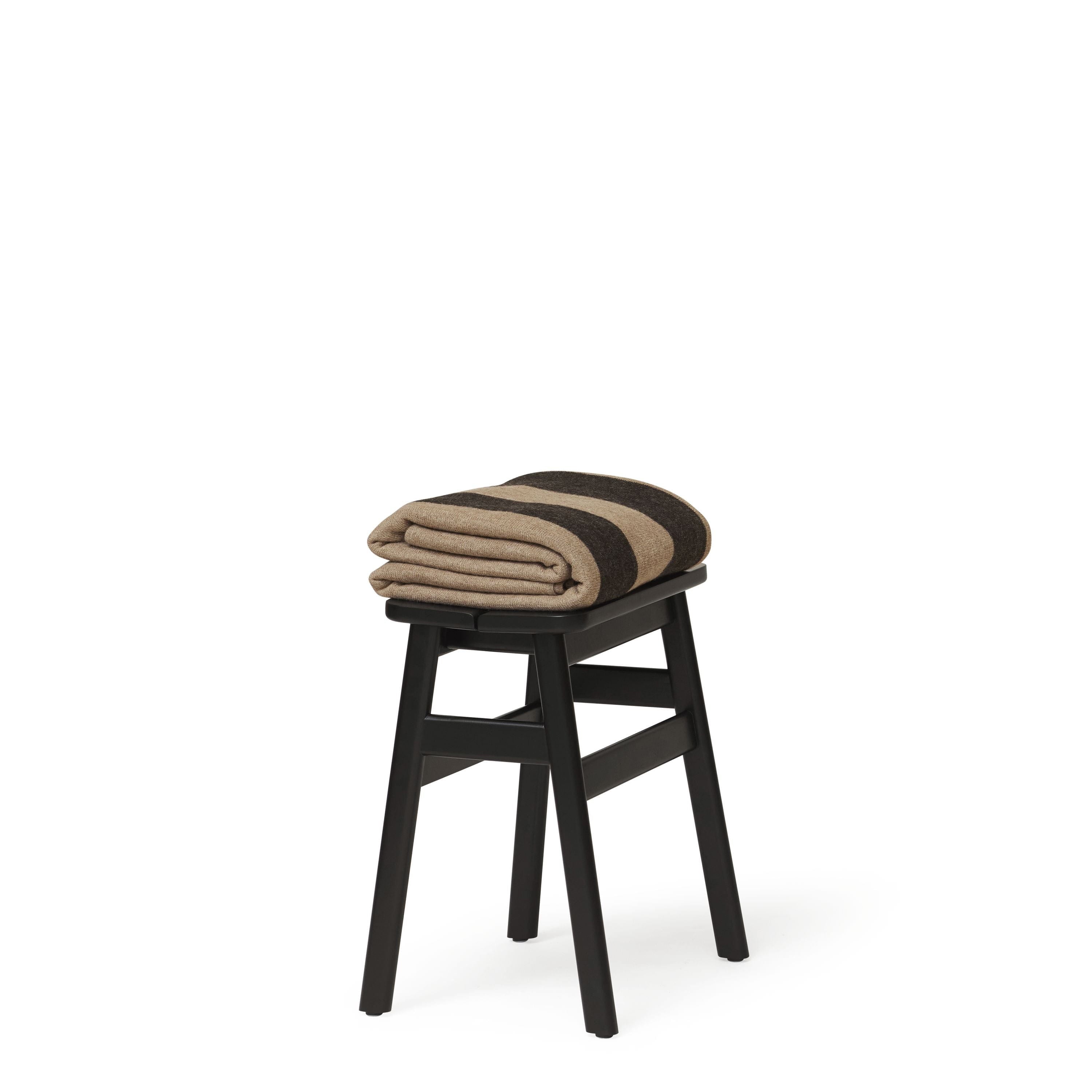 Form & Refine Angle Standard Stool 45 Cm. Black Stained Beech