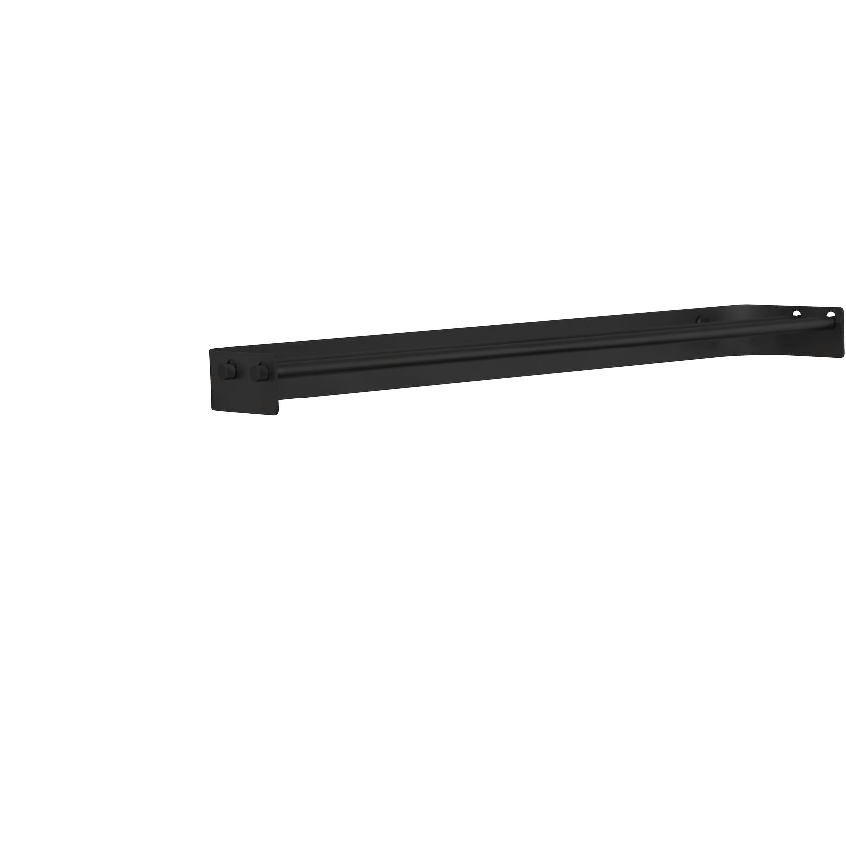 Form & Refine Arc Towel Bar Double. Black Steel