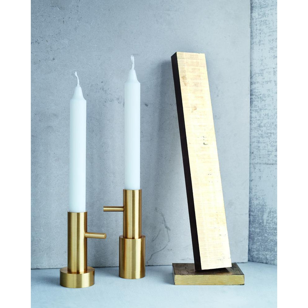 Fritz Hansen Objects Candle Holder Brass, ø4 Cm