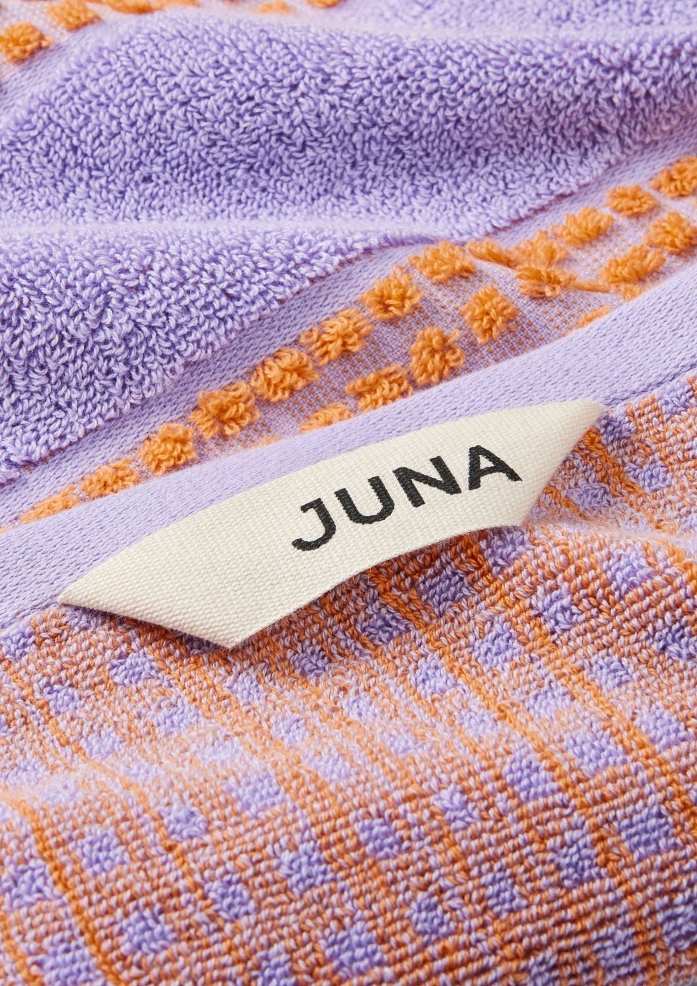 JUNA Kontroller håndklæde 50x100 cm, lilla