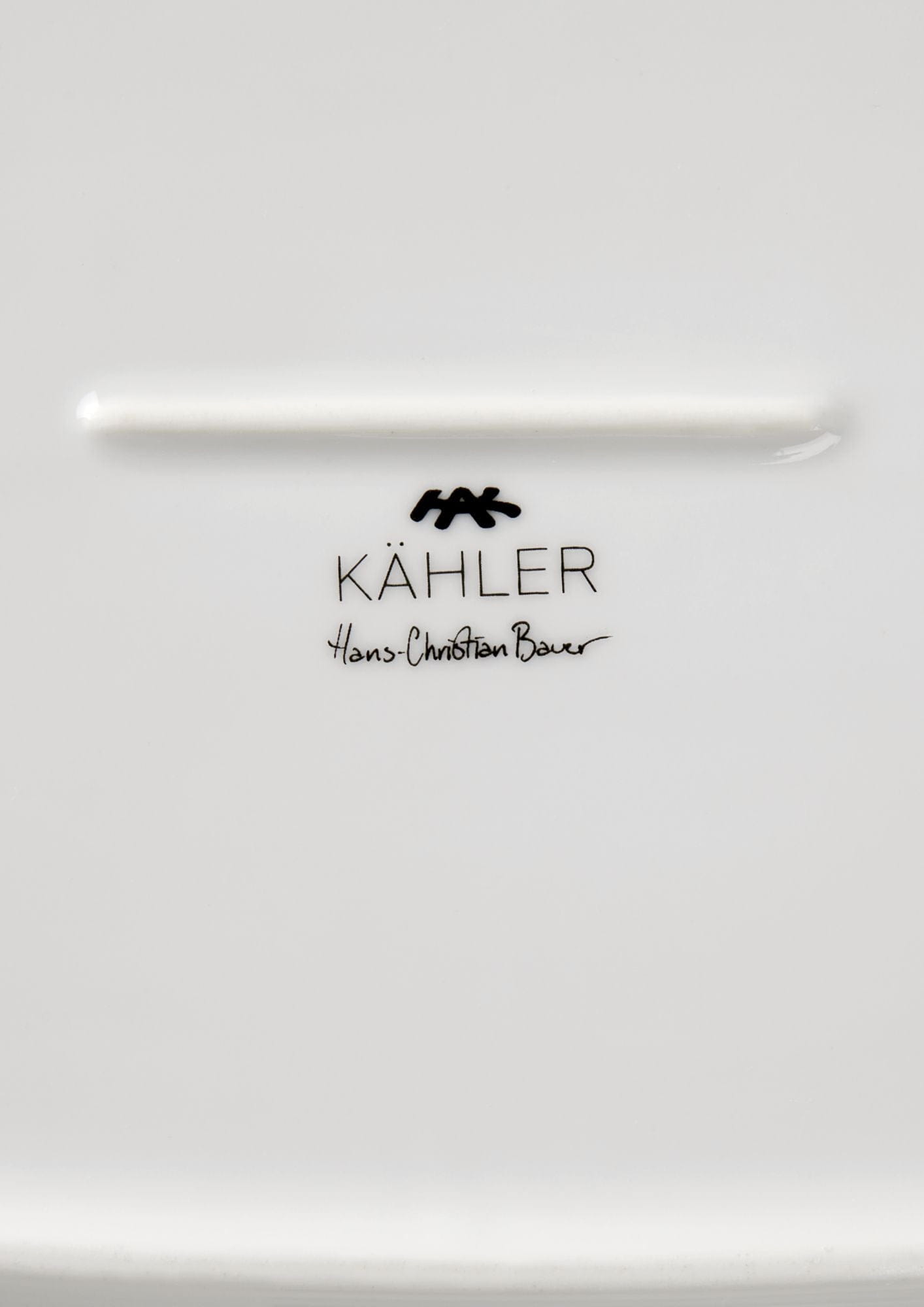 Kähler Hammershøi Oval Serving Plate 40x22.5 Cm, White