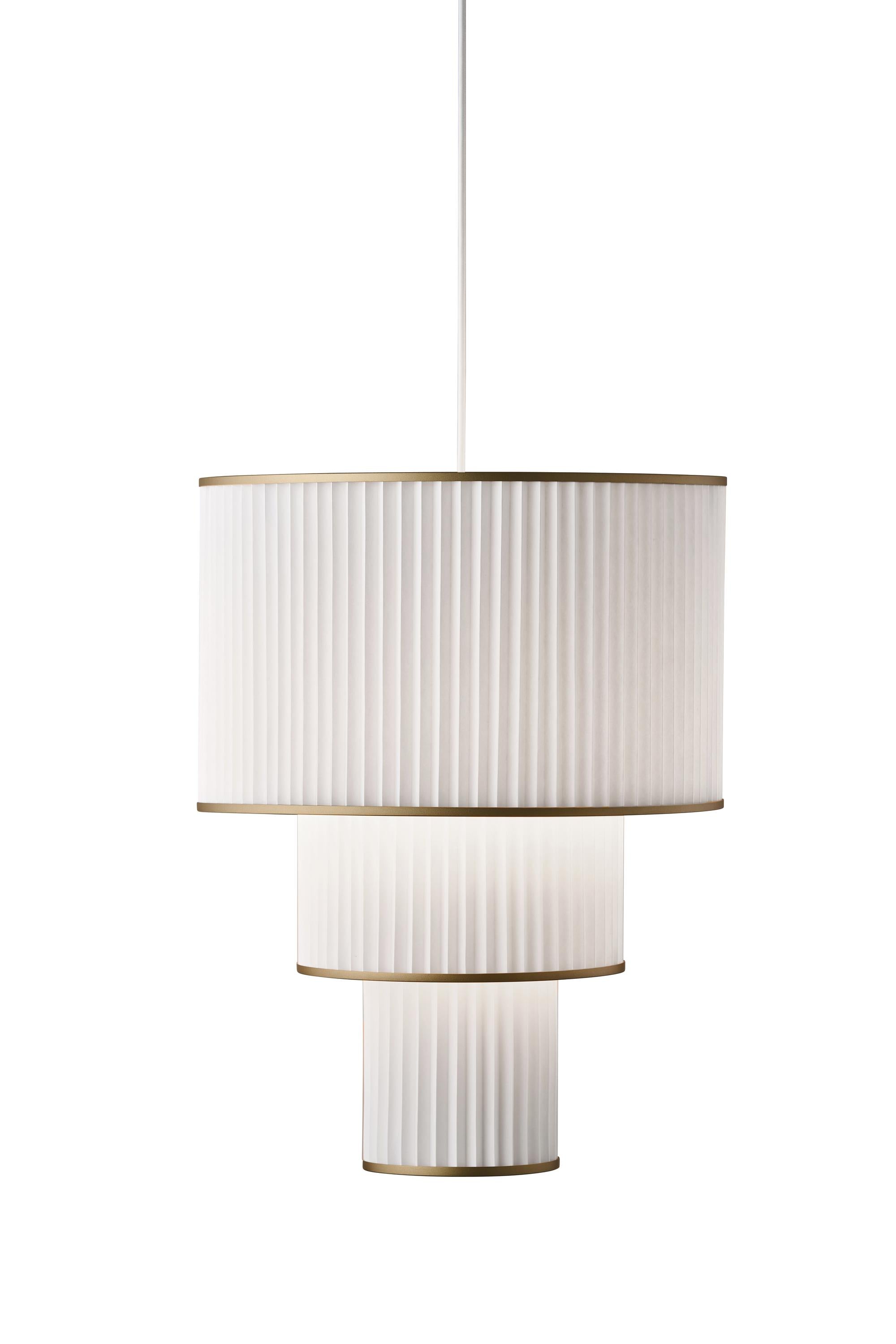 Le Klint Plivello Suspension Lamp Golden/White With 3 Shades (S M L)
