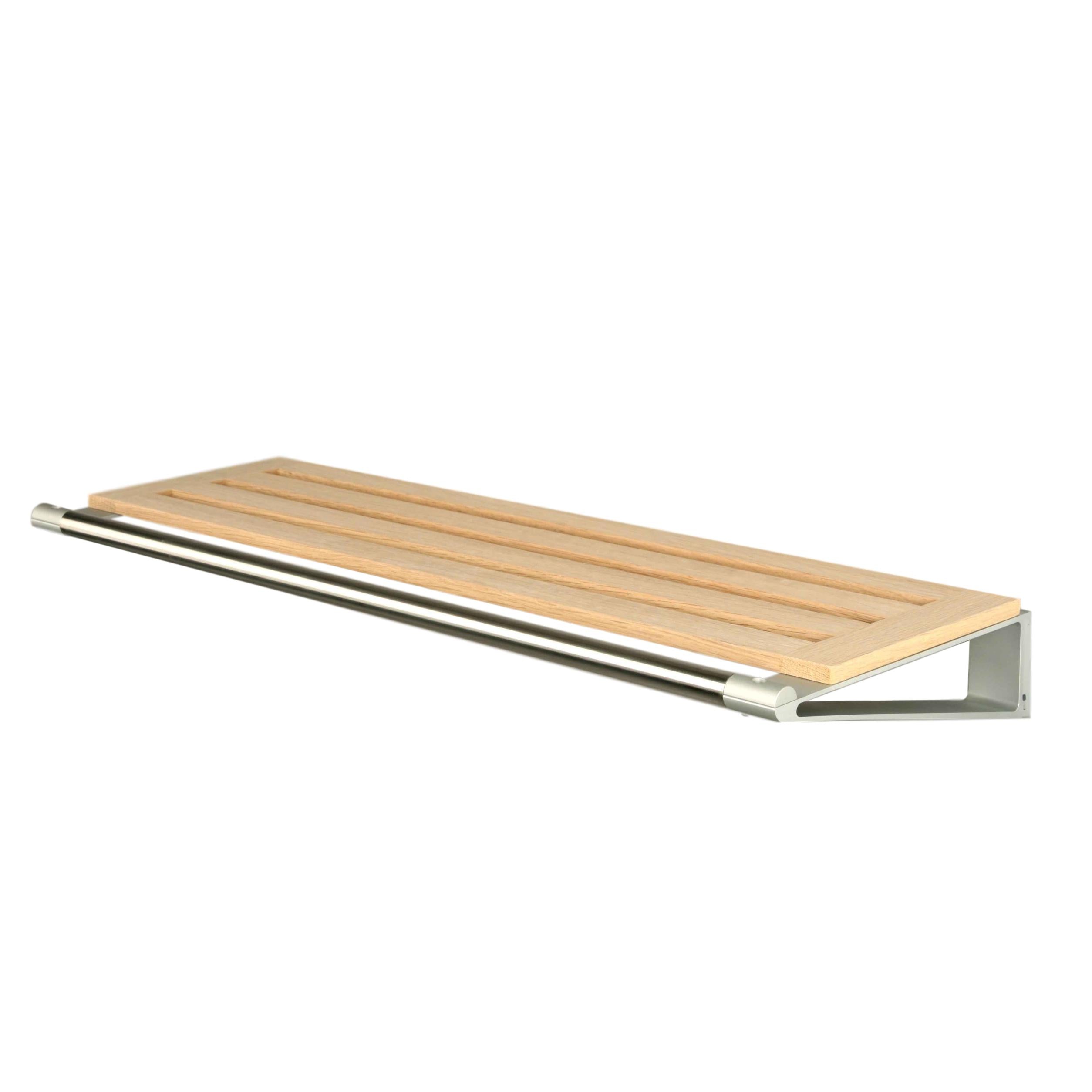 Loca Knax hoedplank 40 cm, eiken zeep/aluminium