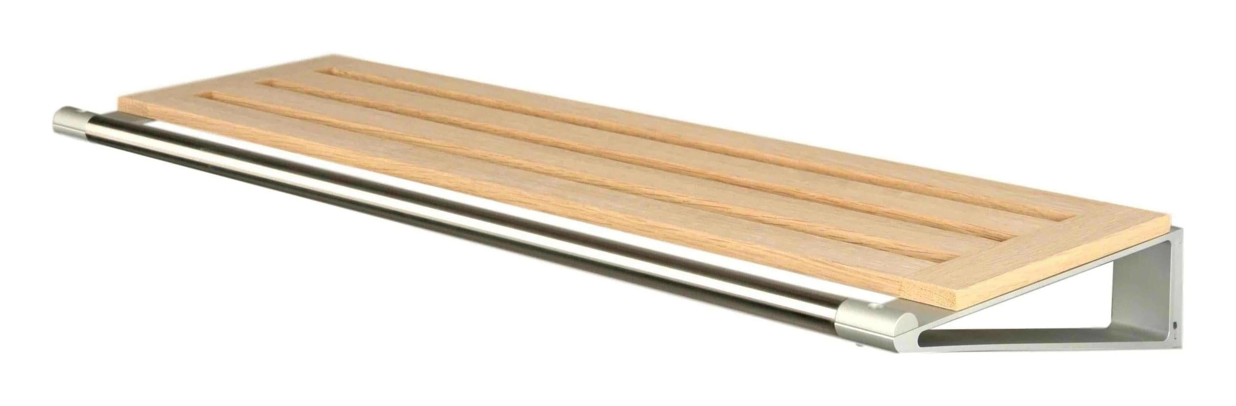 Loca Knax hoedplank 40 cm, eiken zeep/aluminium