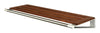 Loca Knax hoedplank 40 cm, walnoot/aluminium