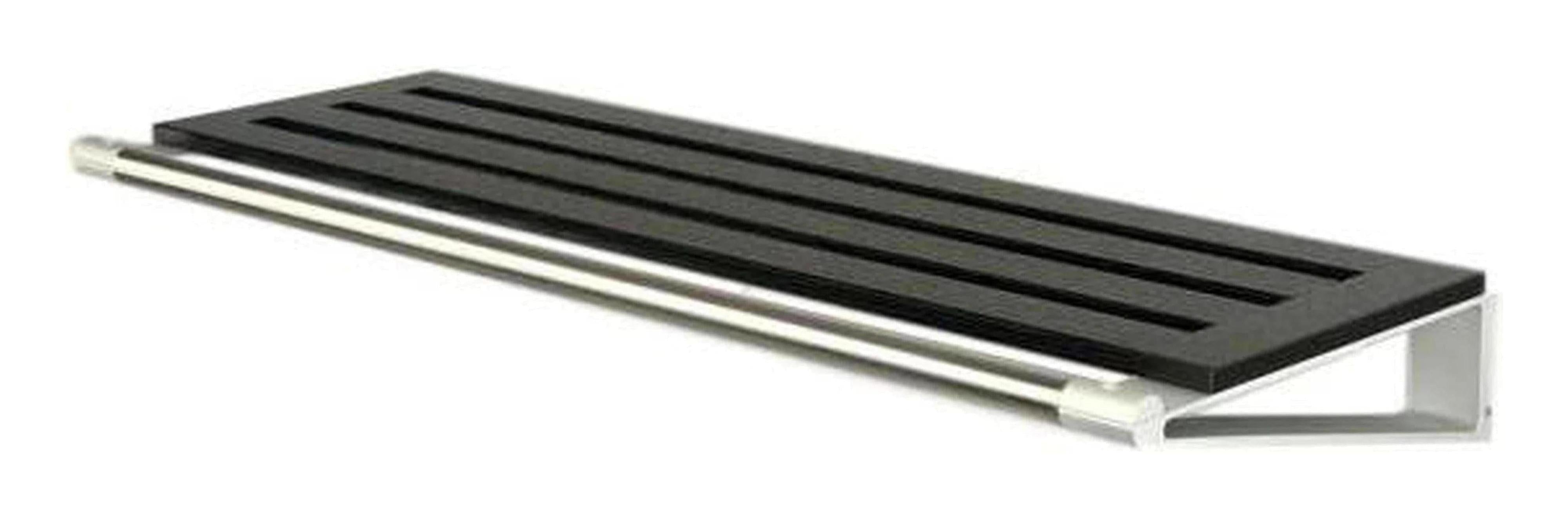 Loca Knax Hat Shelf 80 cm, dubová černá obarvená/hliník