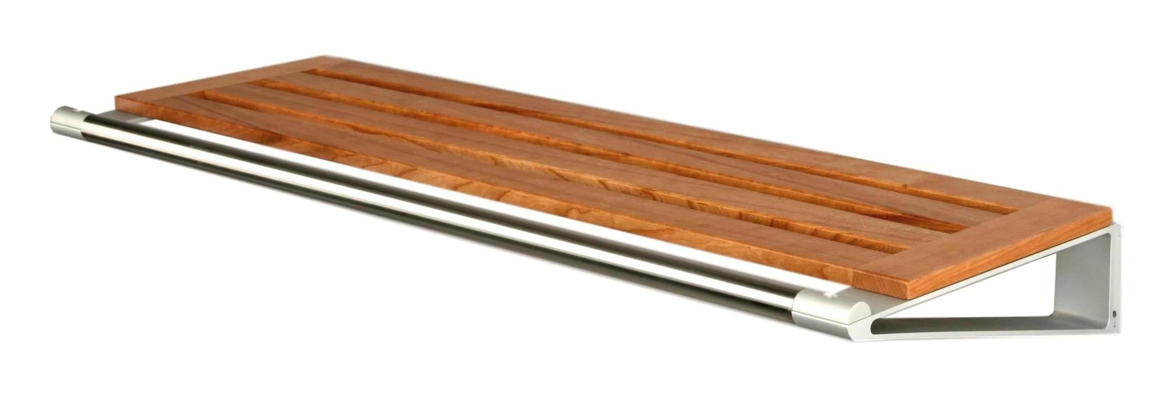 Loca Knax Hat Shelf 80 cm, Cherry/Hliník