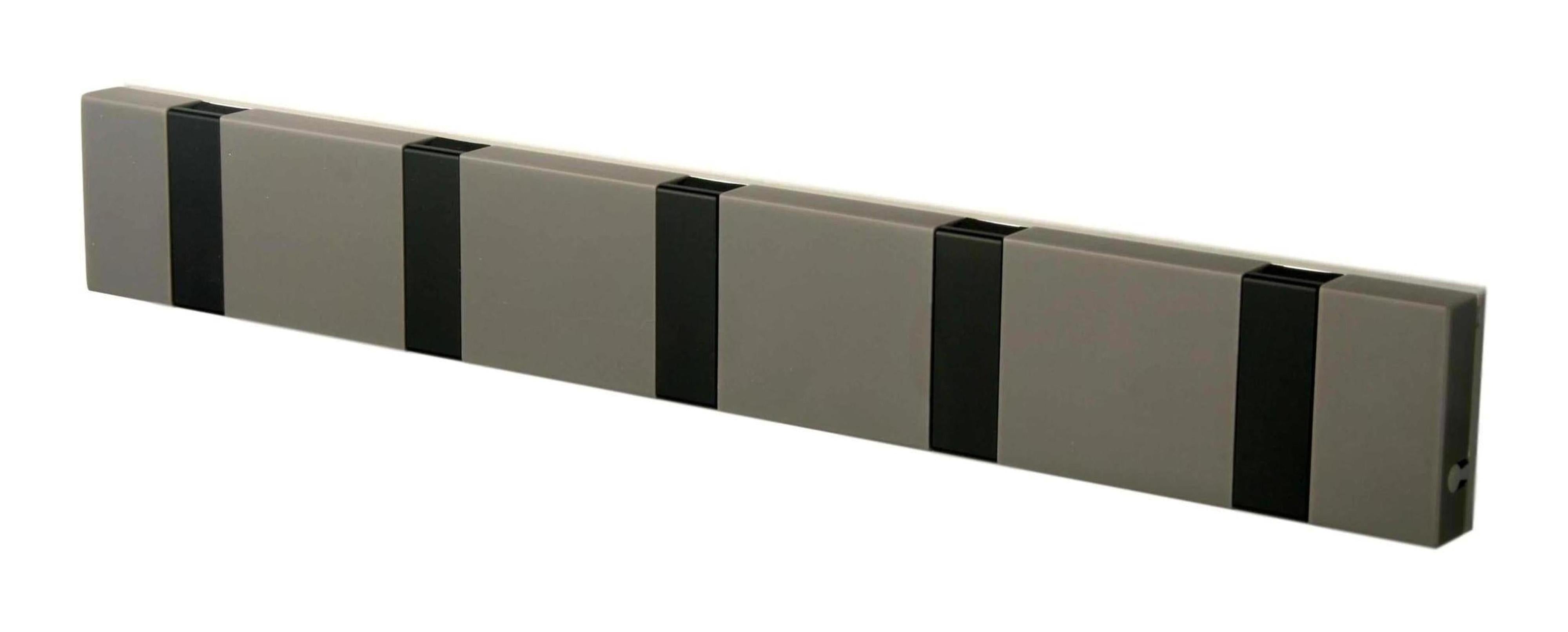 Loca knax lite horizontální stojan na kabáty 5 háčků, Corian Grey/Black