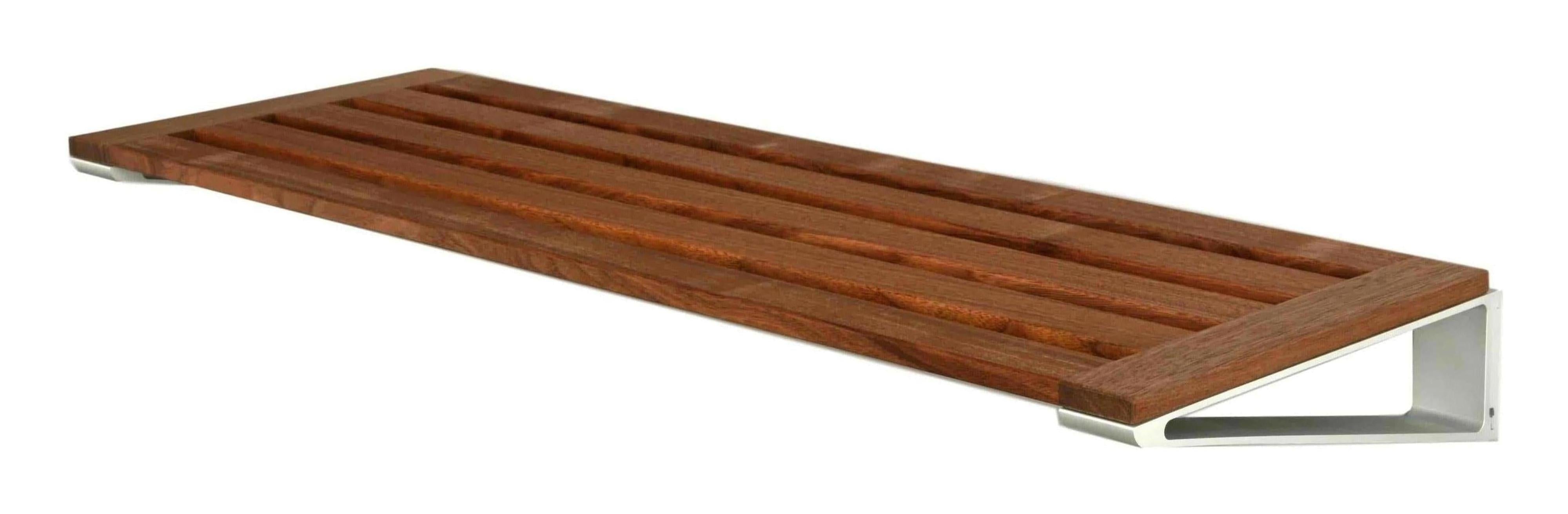 Loca Knax Shoe Rack 40 Cm, Walnut/Aluminium