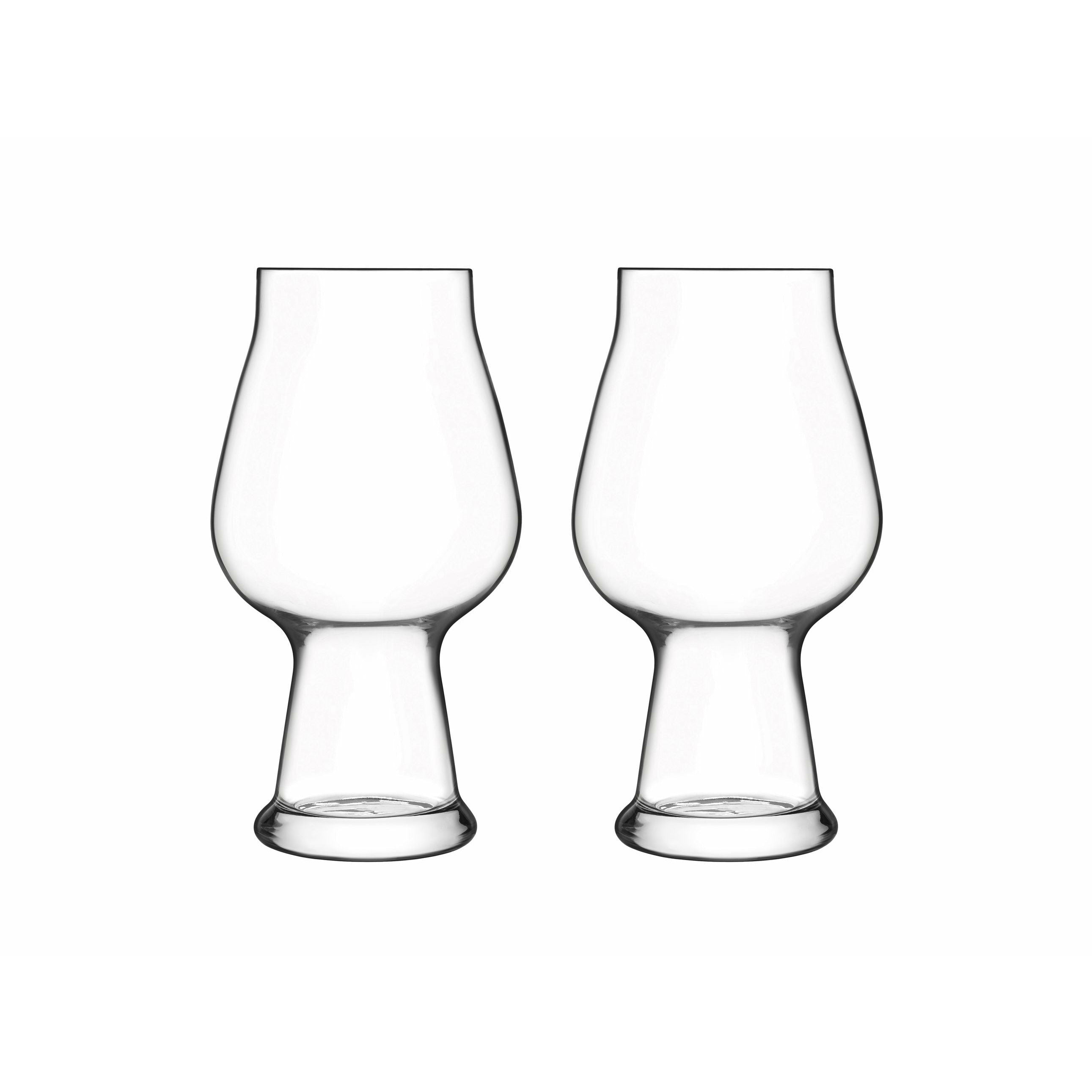 Luigi Bormioli Birrateque Beer Glass Stout/Porter, 2 Pieces