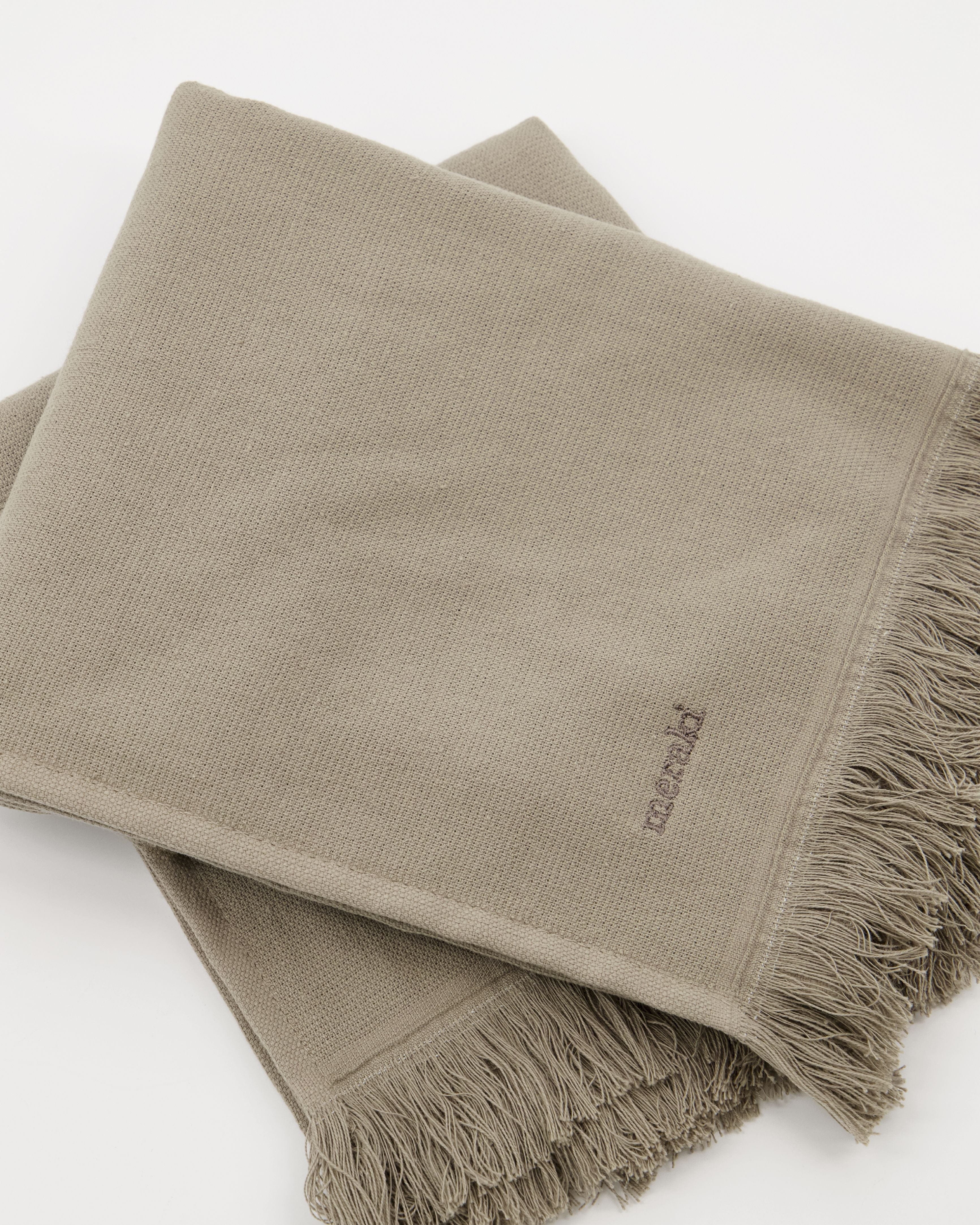 Meraki Lunaria håndklæde sæt på 2, varm grå