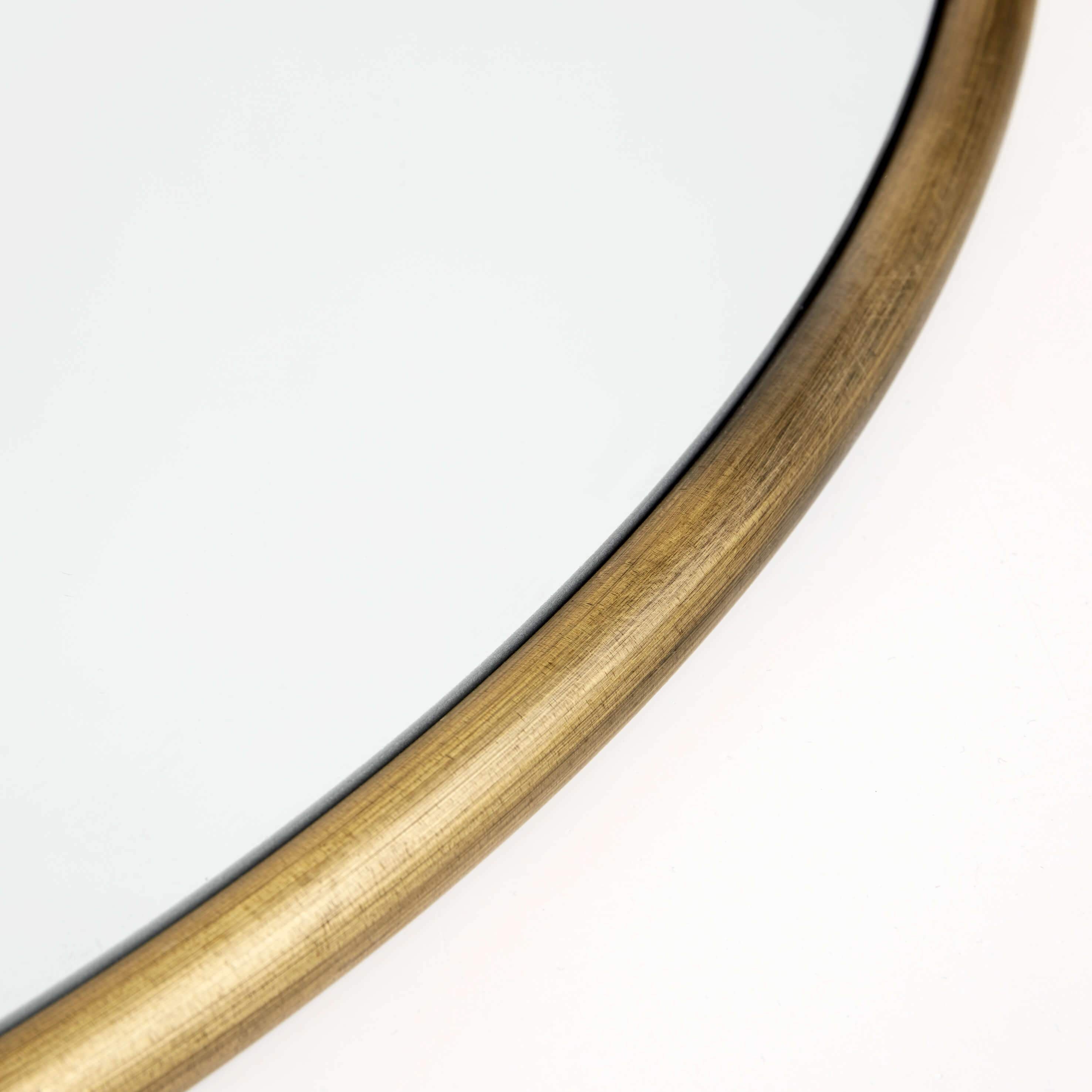 Muubs Copenhagen Wall Mirror Round Brass, 110cm