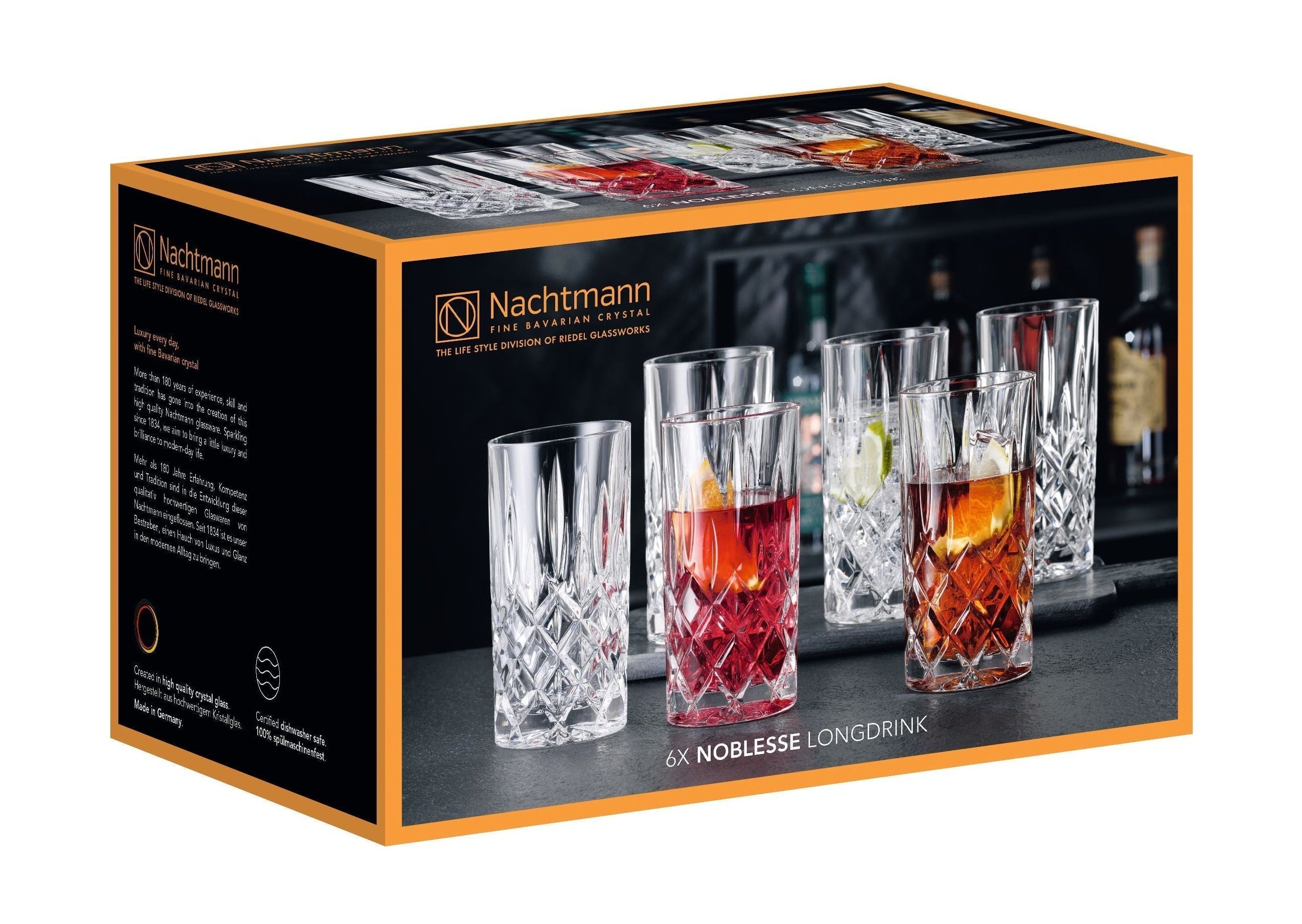 Nachtmann Noblesse Long Drink Glass 375 ml, sada 6