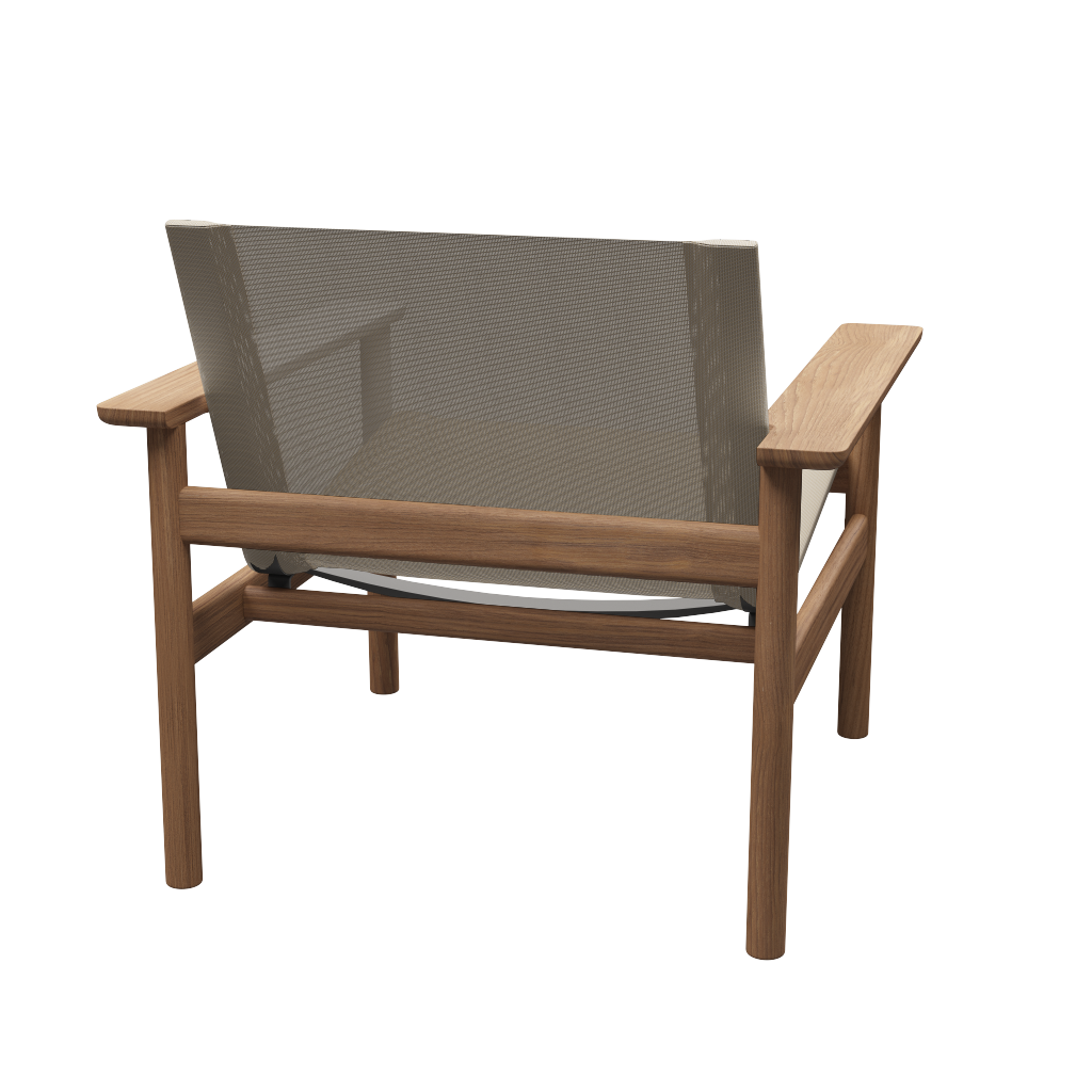 Fritz Hansen Pelagus venkovní lounge křeslo teak/písek 