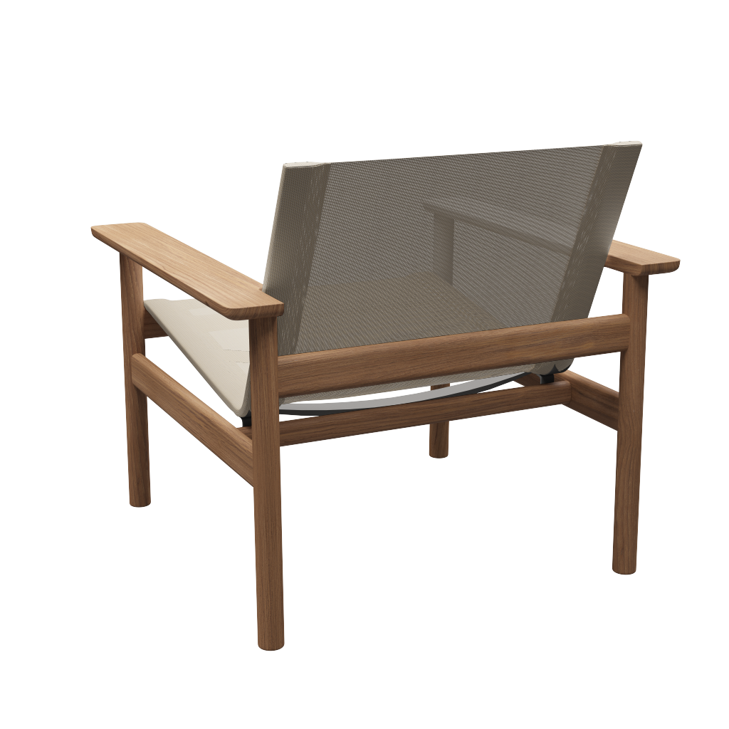 Fritz Hansen Pelagus venkovní lounge křeslo teak/písek 