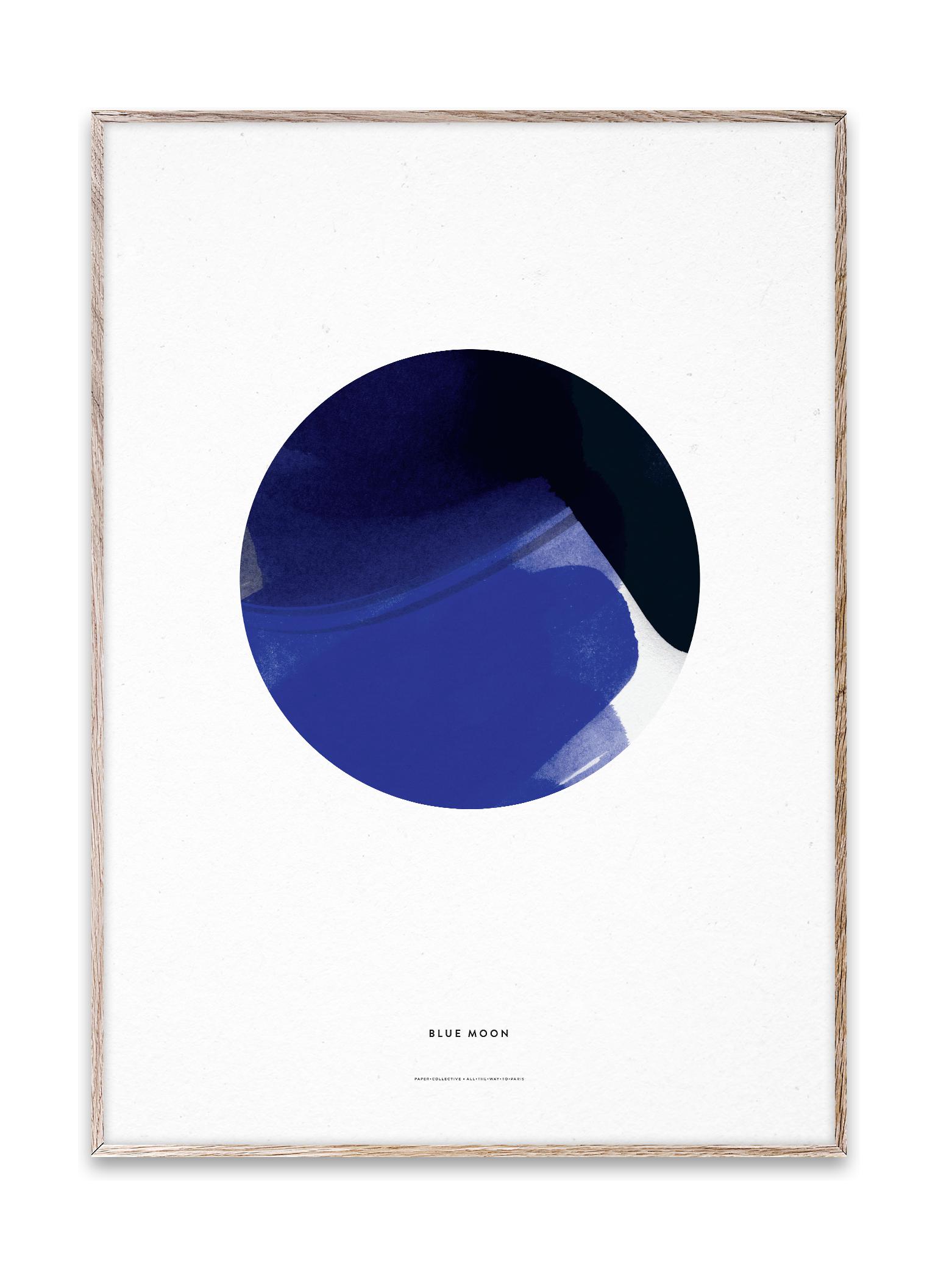 Paper Collective Blue Moon Plakat, 30x40 cm