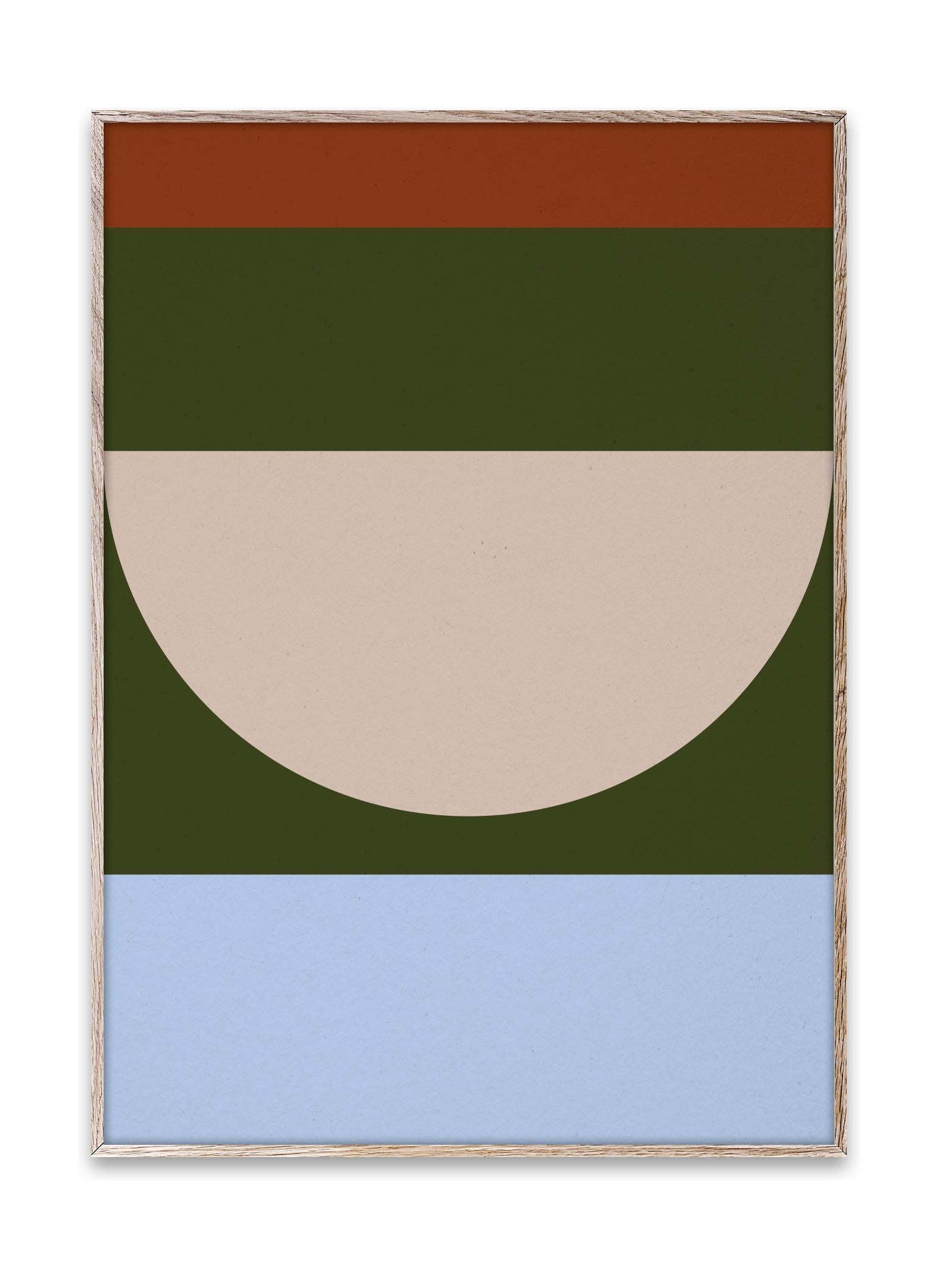 Paper Collective Halvcirkler IV -plakat 50x70 cm, flerfarvet