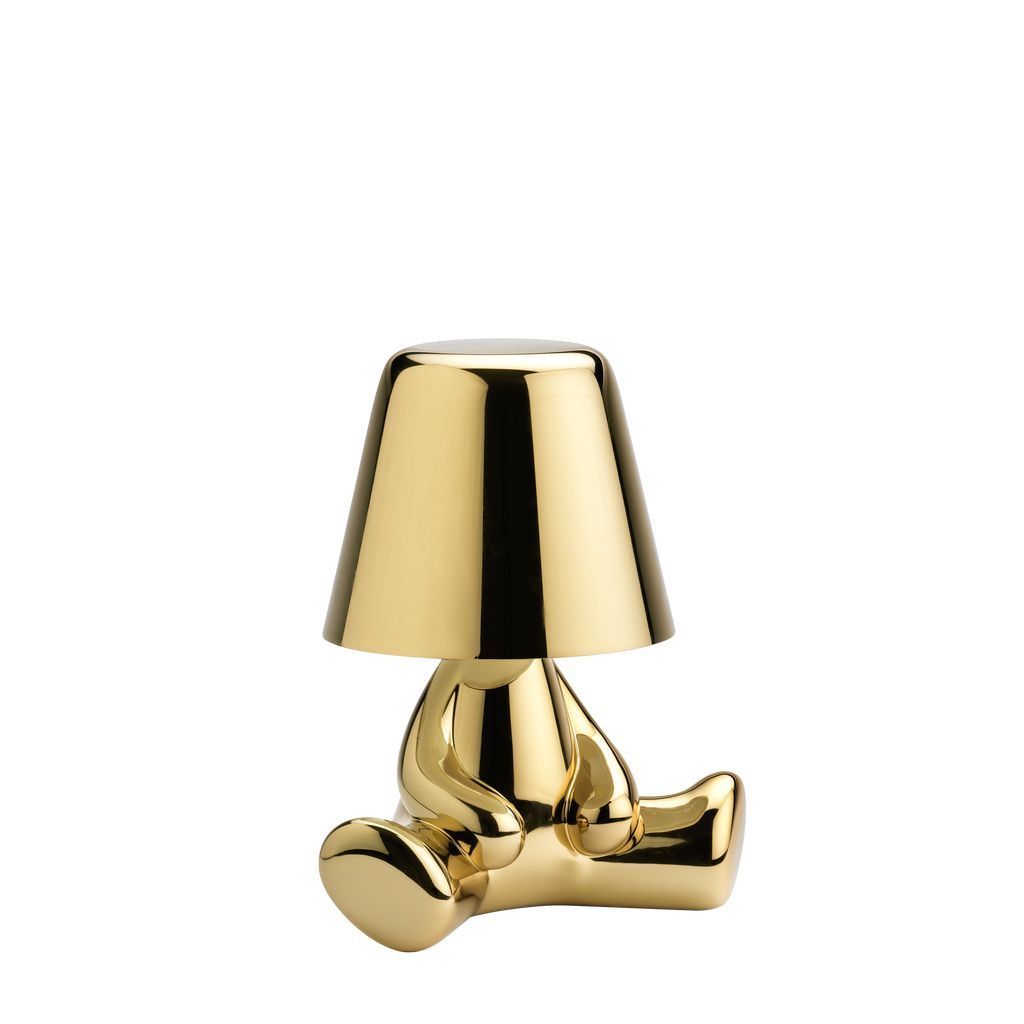 Qeeboo Golden Brothers Table Lamp By Stefano Giovannoni, Joe