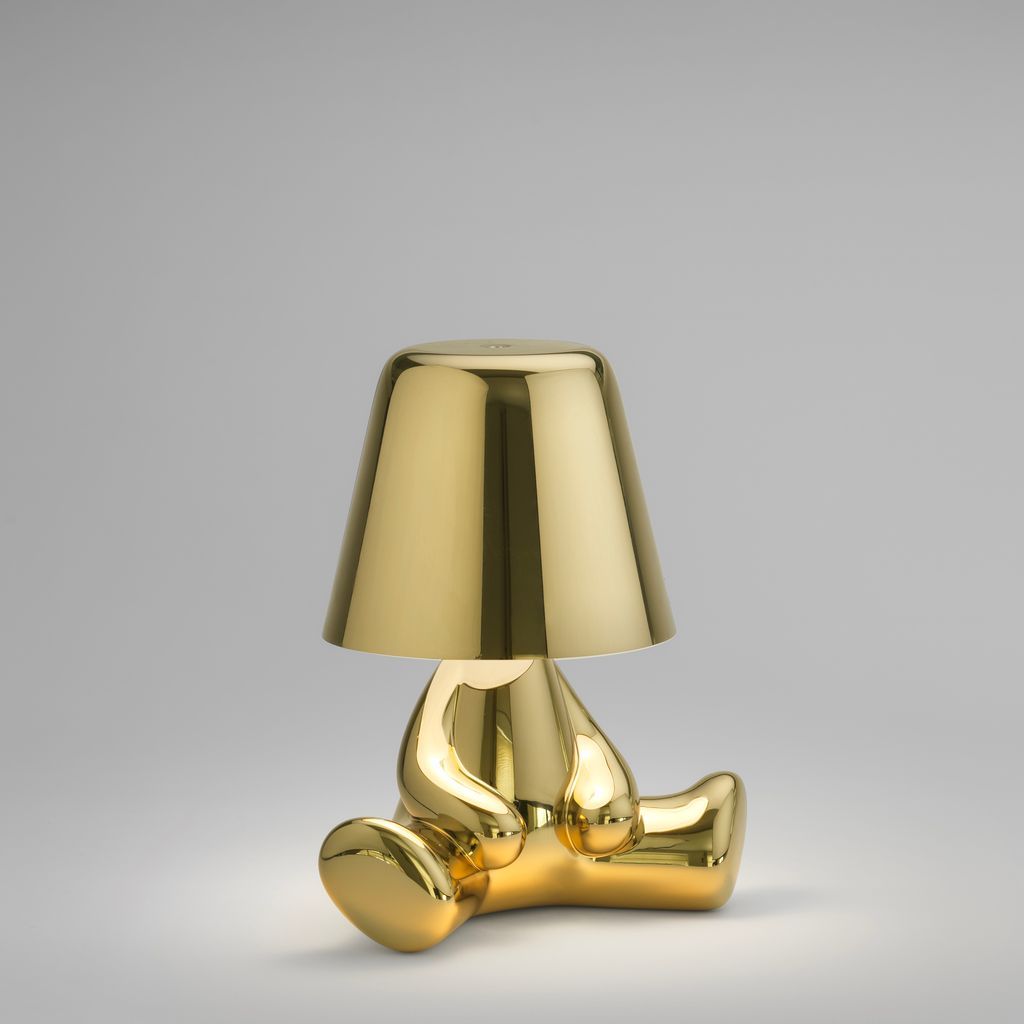 Qeeboo Golden Brothers Table Lamp By Stefano Giovannoni, Joe