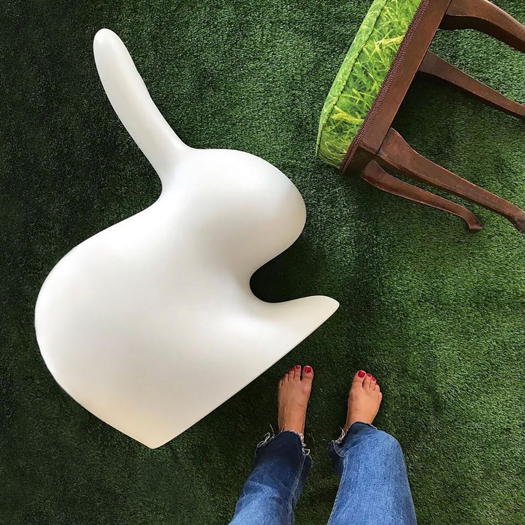 Qeeboo Bunny Chair By Stefano Giovannoni, White