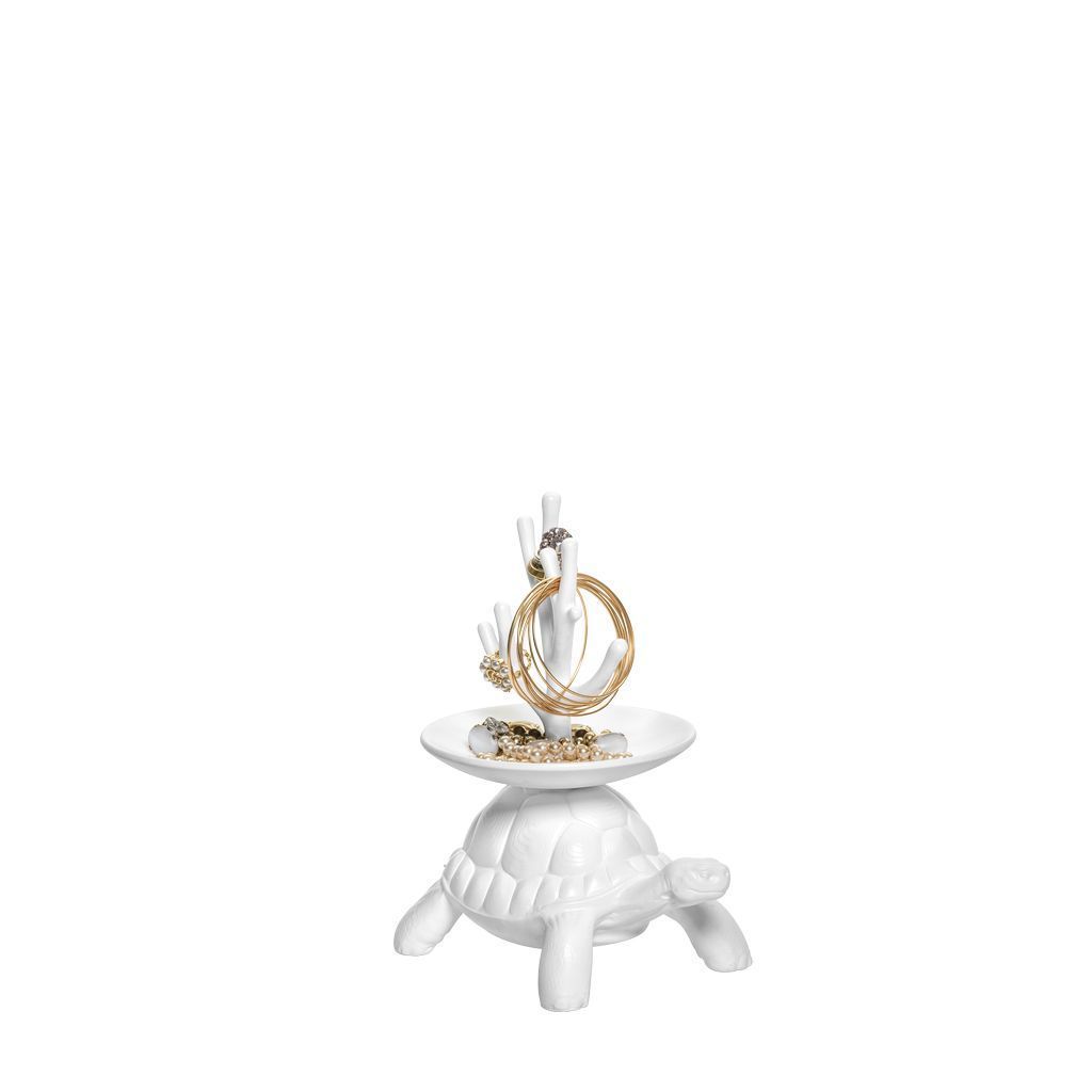 Qeeboo Turtle Carry Jewelry Tree Xs, White