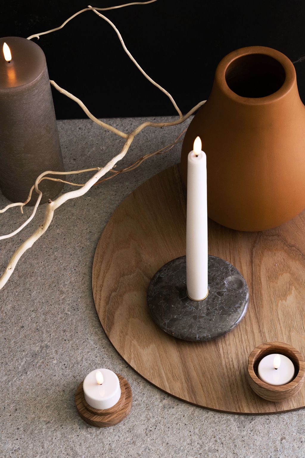 Uyuni Lighting Chamber Candle Holder ø 11,6 Cm, Black/Gold
